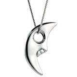 Sterling Silver Crescent Moon Pendant