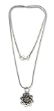 Peridot flower necklace, 'Sacred Green Lotus'