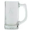 Block Monogram Beer Mug Set of 4 - K