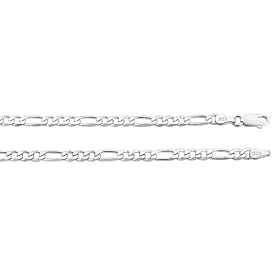 Sterling Silver Figaro Chain 4mm & 20 Inches
