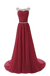  Chiffon Beaded Ruched  Ball Gown Evening Dress/Bridesmaid Dress/Prom Dress/Party Dress 