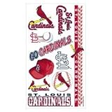 St. Louis Cardinals Temporary Tattoos Set (Set of 6 Sheets)