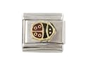 SilverBin Enamel Paint Small Lady Bug Stainless Steel Italian Charm Link