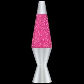 Lava Lamp Original Brand 20 oz - Pink Liquid with Silver Glitter by Lava Brand
