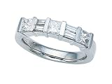 1.10 cts Baguette Diamonds Band - Platinum, 18kt White or Yellow Gold