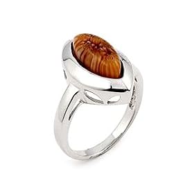 Elegant Millefiori Brown Marquise Ring on Sale Now at LusterForever