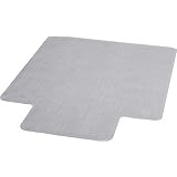 Flash Furniture MAT-CM11113FD-GG 36-Inch by 48-Inch Carpet Chairmat with Lip, Clear