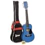 Lauren 30'' Steel String Acoustic Guitar Package - Metallic Blue - (Blowout Sale - Limited Time!)