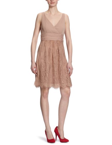 ESPRIT Collection Damen Kleid (knielang) B2S131, Gr. 42 (XL), Beige (powder 263) Preisvergleich
