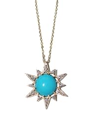 Anzie Aztec Starburst Necklace - Turquoise