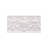 Adex USA Hampton Listello Empire 3 x 6 White Ceramic Tile & Stone