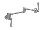 Blanco Wall Mount Pot Filler Faucet, Satin Nickel #157-065-ST