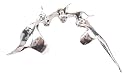 Goth Satan S&M Silver Tone Pewter Finger Spike Ring