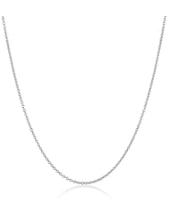 18k Gold 1.1mm Rolo Chain Necklace