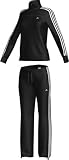 Zoom Produkt-Bild: adidas ESS 3 Streifen Knit Suit Damen Trainingsanzug schwarz