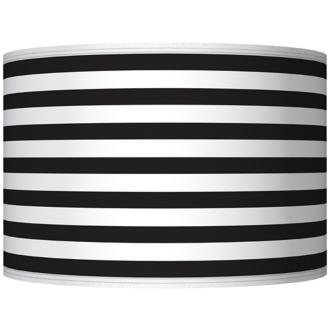 Black Horizontal Stripe Giclee Shade 12x12x8.5 (Spider)