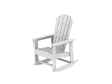 Recycled Earth-Friendly Venice Beach Outdoor Adirondack Rocking Chair - White