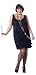 California Costumes Women's Fashion Flapper Costume,Black,P (16-22)