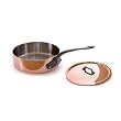 Mauviel Cuprinox Extra-Thick 2.5 mm 3-Quart Saute Pan with Lid