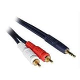C2g 50ft Velocityandtrade; One 3.5mm Stereo Male To Two Rca Stereo Male Y-cable