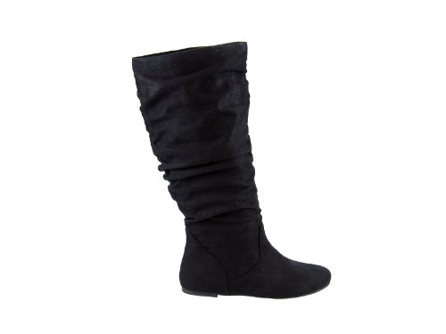 Slouchy Imitation suede boot