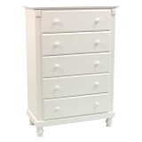 Cottage 5-Drawer Chest - White