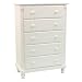 Cottage 5-Drawer Chest - White