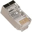Cat5 RJ45 Plug Shielded 50u for round cable Soild & Stranded - 100pcs