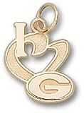Green Bay Packers I Heart G 1/2 Charm/Pendant -14K/10K, Stainless Steel or Gold Plated