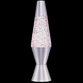 Lava Lamp Original Brand 8 oz. Accent - Clear Liquid with Silver Glitter by Lava Brand