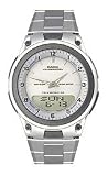 Casio Ana-digi Steel Bracelet White Dial Men's watch #AW80D7AV