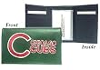 Chicago Cubs Embroidered Leather Tri-Fold Wallet - Baseball Sports Merchandise