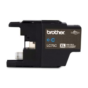 Brother LC75C Ink Cartridge. LC75C CYAN INK CARTRIDGE FOR MFC-J6510DW & MFC-J6710DW M-SUPL. Cyan - Inkjet - 600 Page - 1 Each