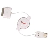 NEW iPotronic Fire-iTronic - Retractable Data/Charger Cable - iPod Dock Connector to FireWire Cable [IPODOCKFW]