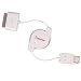 NEW iPotronic Fire-iTronic - Retractable Data/Charger Cable - iPod Dock Connector to FireWire Cable [IPODOCKFW]