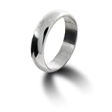 Eve's Addiction Classic 5mm Sterling Silver Wedding Band