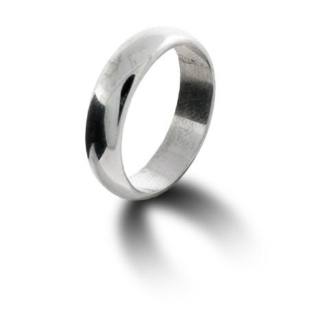 Eve's Addiction Classic 5mm Sterling Silver Wedding Band