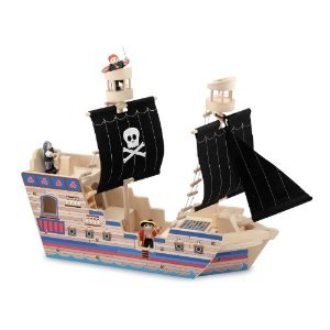 Melissa & Doug Deluxe Pirate Ship Play Set