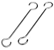 J.K. Adams PR-EX-08 8-Inch Extension Hook for Pot Racks, Set of 2