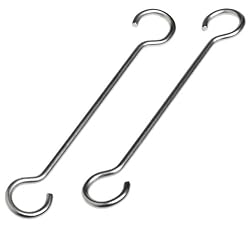 J.K. Adams PR-EX-08 8-Inch Extension Hook for Pot Racks, Set of 2