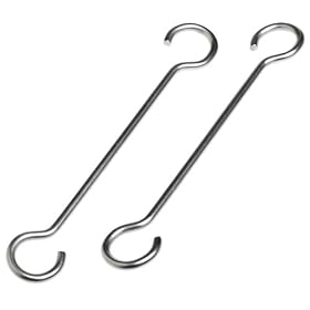 J.K. Adams PR-EX-08 8-Inch Extension Hook for Pot Racks, Set of 2