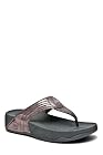 FitFlop Women's Walkstar 3 Crackle Sandal Pewter Size 8