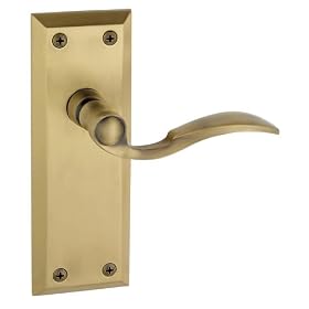 Grandeur GS10-FAVBEL-VB Fifth Avenue Longplate with Bellagio Lever, Passage, Vintage Brass... by Grandeur