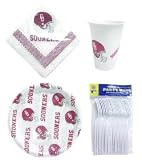 Oklahoma Sooners 96 Piece Plastic Dinnerware Set by Duck House