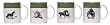 Artistically designed dinnerware Horse motif mugs 12 oz. Set/4