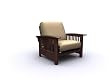 Bridgeport Jr. Twin Walnut Chair By Elite Furniture
