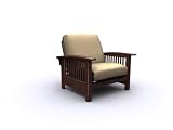 Bridgeport Jr. Twin Walnut Chair By Elite Furniture