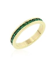 Eternity Green CZ Ring