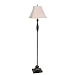 Polyresin Twist Arm Floor Lamp - Brown