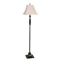 Polyresin Twist Arm Floor Lamp - Brown